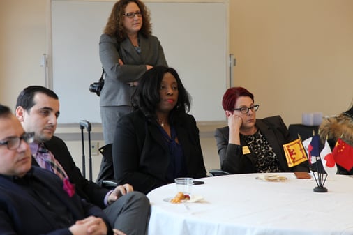 WMU-Cooley students and faculty listen to Albanian Ambassador speak at event