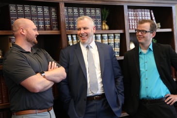 McDonald Pierangeli Macfarlane now boasts having three hard-working WMU-Cooley graduates in their law firm; Paasch, Nicholas Romer and Erick Bradtke. 