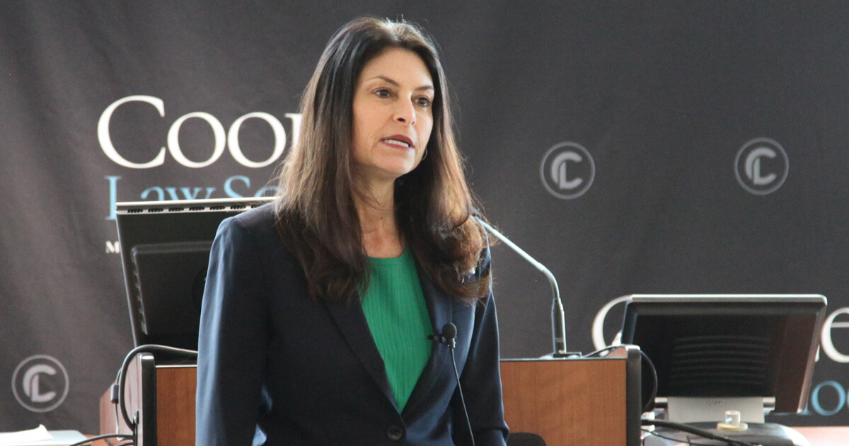 Michigan Attorney General Dana Nessel speaks at Cooley Law School