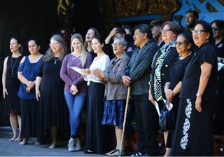 The Maori Leaders and WMU-Cooley students learned songs together