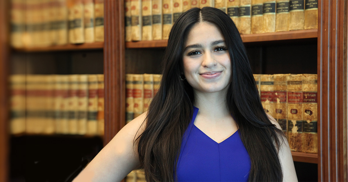 Cooley Law School student Adriana Burga