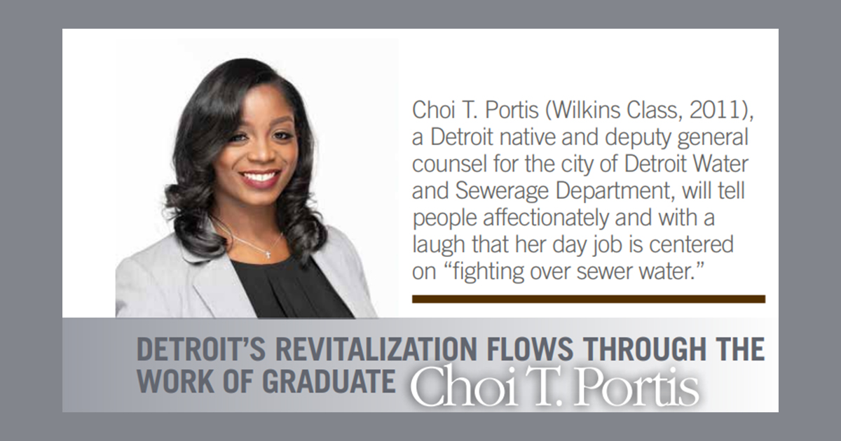 Cooley Law School graduate Choi T. Portis