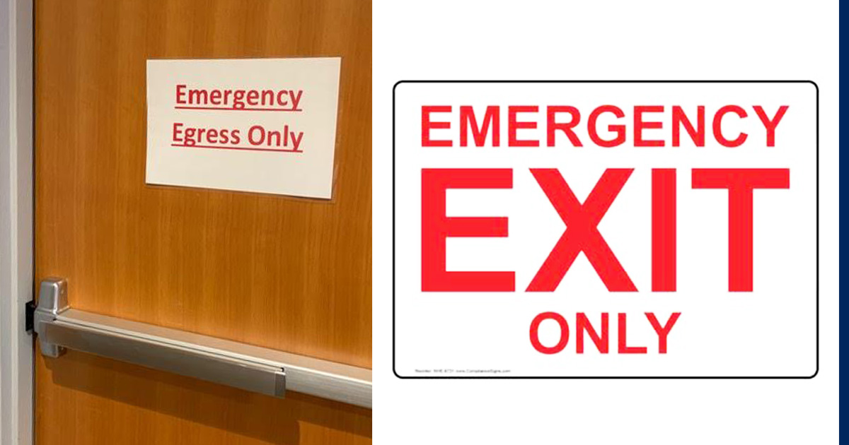 Egress vs. Exit